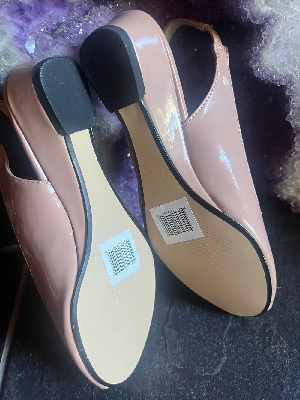 Women’s Peep-Toe Slingback Pumps in Light Pink size 5 - Picture 2 of 7